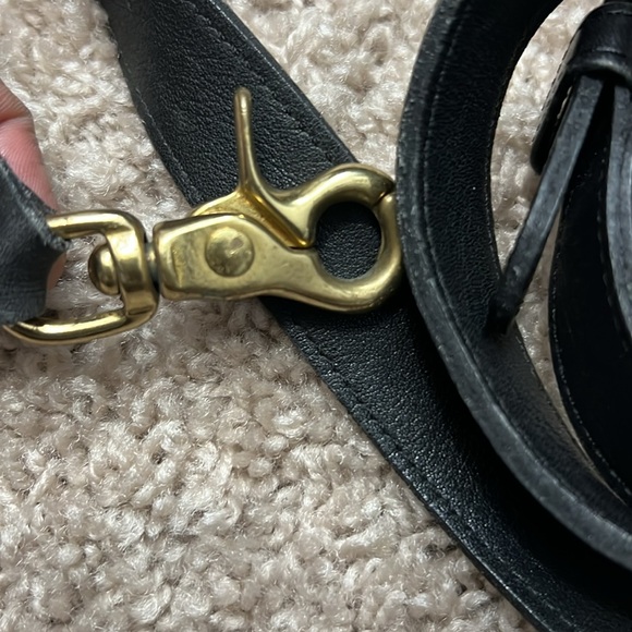 Black leather belt with claw clasp replacement belt - Picture 4 of 6